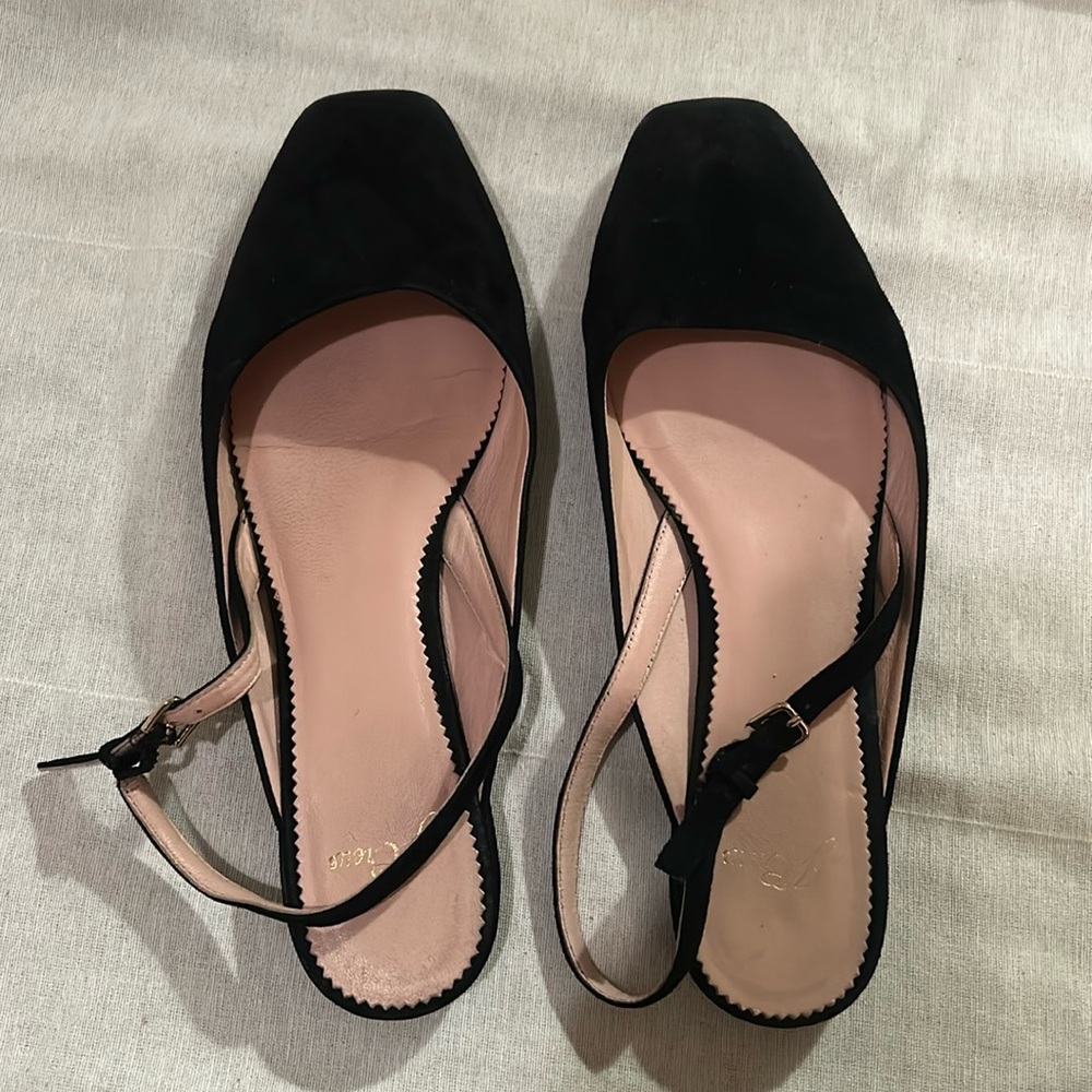 J. Crew Sally Slingback Square Toe Flats 10.5